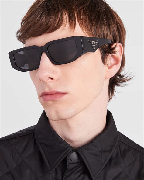 prada rectangle sunglasses men